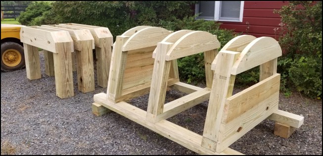 A mixture of screws, metal clips, plates, and ties from FastenMaster and Simpson Strong-Tie are used to tie everything together before sheathing the structure.
