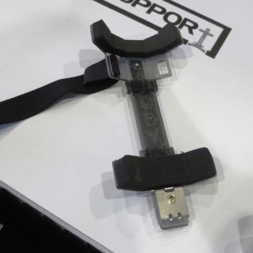 KP Support . Here’s what the KP Support looks like without the pad. It comes in two sizes and is adjustable for height. The product was invented by a welder and Gilroy, Calif. and is made in that town. The inventor is looking for vendors to distribute the product—currently in limited production and available for purchase directly from the maker. The KP Support goes for about $50 a pair.