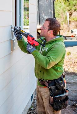 Here is how the gun looks when configured for 10-ounce tubes. It can be purchased this way (model 2441) or adapted by changing out the drive rod and carrier. The gun is said to be able to dispense up to 150 10-ounce tubes per charge. The actual number would depend on the temperature and the type of material you're dispensing.