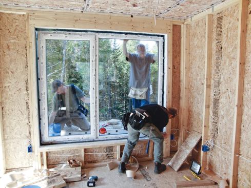 The window units were installed.