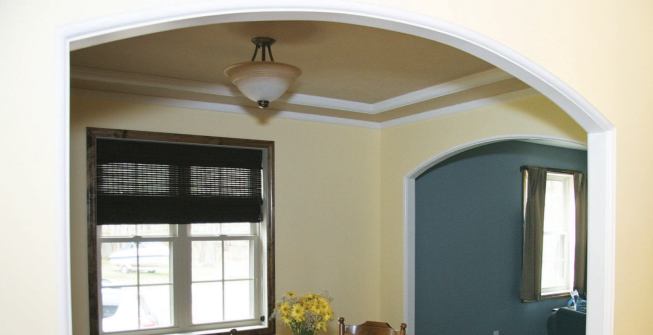 I used 16 feet of Trim-Tex 3/4-inch radius Step A Bull arch bead and 32 feet of 3/4-inch radius Step A Bull bead to build the arch shown here.