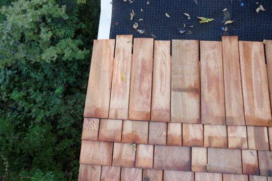 Cedar Breather under our shingles.