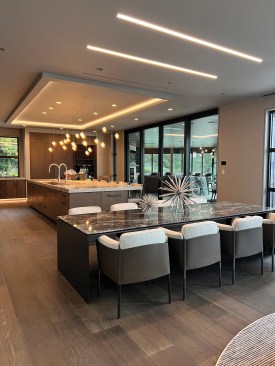 Initially, the clients asked the author to add concealed LED lighting to one ceiling. They were so pleased with the result that they asked the author’s company to include it throughout the house.