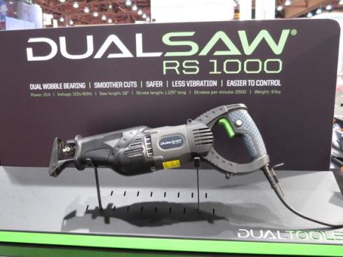 This 10-amp 1 1/8-inch stroke recip saw is a smaller and less expensive version of the tool in the previous slide. It’s expected to hit the market in the first quarter of 2014 and to sell for about $139.