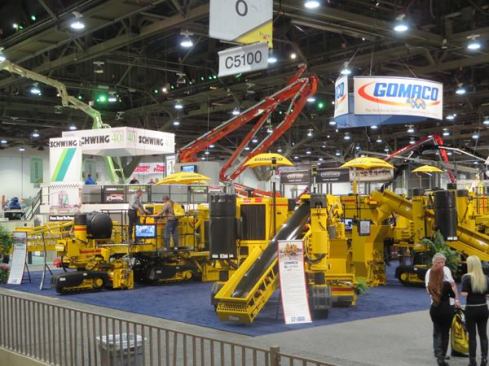 Big road paving machines—they look expensive but I haven’t the foggiest notion of what any of them do.