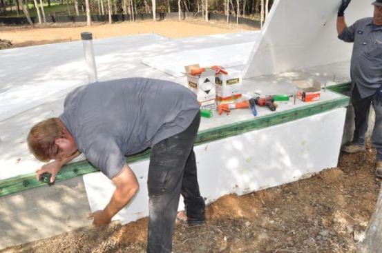 It took a few steps to ensure termites would be stopped if they tunneled behind the foam.