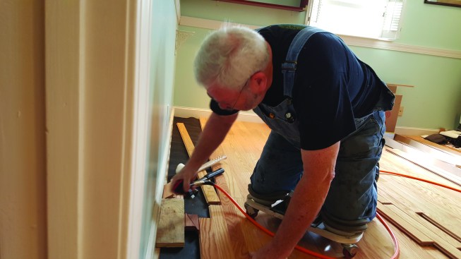 Wedges can be a help fitting this course into place.