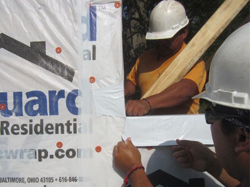 With most windows installations, there are competing instructions. First, there may be instructions from the manufacturer of the peel-and-stick flashing tape. There are likely to be instructions from the housewrap manufacturer. There may be a detail from an architect. And, of course, the window manufacturer has its method. So, whose method takes precedence?