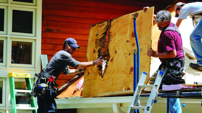 The shingle roof needed replacement.