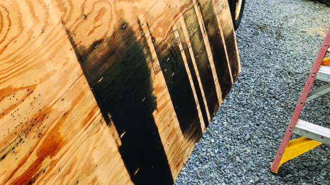 There was mold and rot in some areas of roof sheathing.