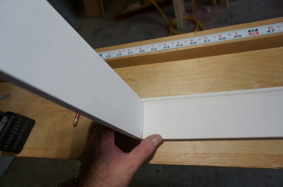 The coped end should fit cleanly and snugly against the mating piece. 