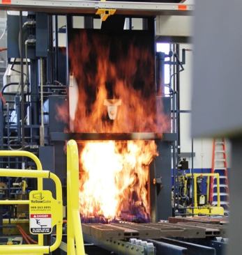 This is not something you would normally see in the heat treating plant. The plant manager performed a burn-off, to intentionally create flames for a photo op 
(
click here for video
). Fortunately, nothing blew up or caught on fire—otherwise, I might not have been here to write this story.