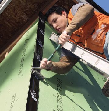 Rolling tape on an outside corner