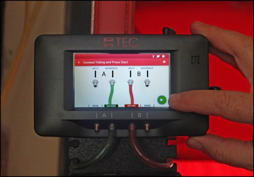 Tubing assistance shows the user which pressure taps to hook the diagnostic tubing to, depending on the airflow-measuring task. Variables such as test direction and gauge location influence how to set up the tubing.