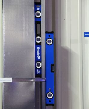 Empire Magnetic Levels. Available in box and I-beam configurations, these new levels have rare earth magnets that are said to hold particularly well (a plus when installing steel studs and metal jambs). Feature include: reinforced frames, high contrast vial surrounds, tool-free removable end caps, ergonomic grip zones, and a locking vial system accurate to within .0005”.