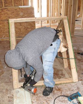Squaring Up: We added a bottom plate, then squared up the assembly.