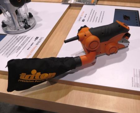 Triton Power Planer. This unusual configuration, a one-handed grip with no handle, will be familiar to those who have seen a 909 brand planer—a model that Tools of the Trade blogger Brian Way swears by. Triton bought the design from 909 (more on them later).