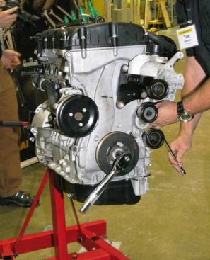 Media event attendees were given an opportunity to use the tools for various applications - including stripping parts off the engine. By the time we were done there wasn't much left, at which point the product manager asked who was going to put the engine back together so he could drive home. No one volunteered - I think he had to walk ;)