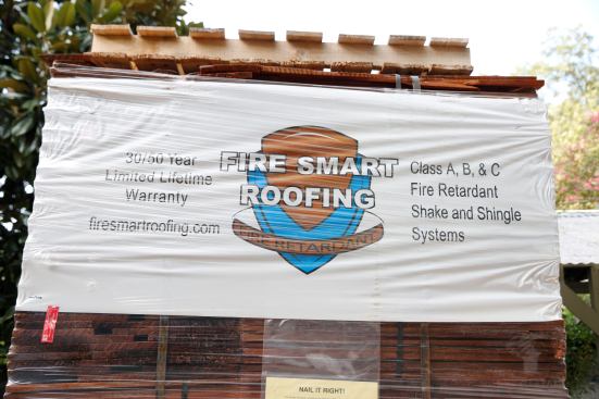 Modern wood shingles can come with a chemical treatment that resists burning and you can get either a Class A-, B-, or C-rated shingle.