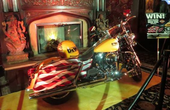This one was easy; DeWalt was the only company that had a motorcycle at its party. It was a nice bike— a Harley Davidson Road King—and my first thought upon seeing it was “how did they bring that thing up in such a small elevator?”