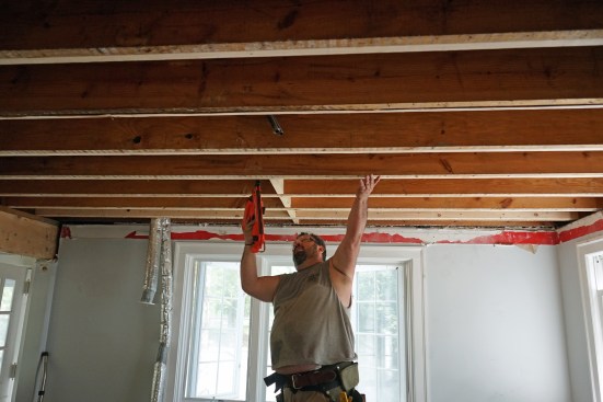 Blocking is key to stiffening the floor.