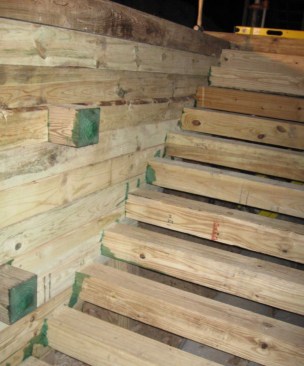 Wherever possible, the author seals end cuts: This is critical for cuts through pressure-treated wood  to maintain the treatment in high-exposure and ground-contact situations.
