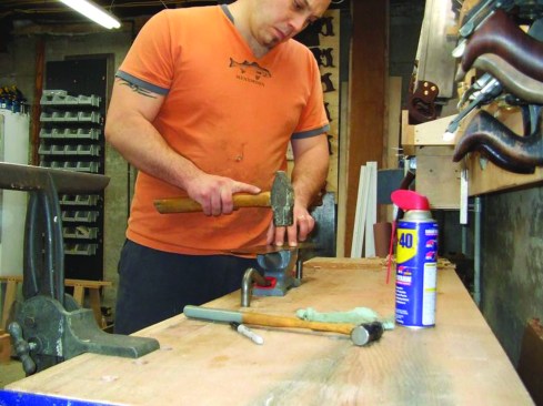 In most cases, “smithing” with a hammer and an anvil can straighten a handsaw blade.
