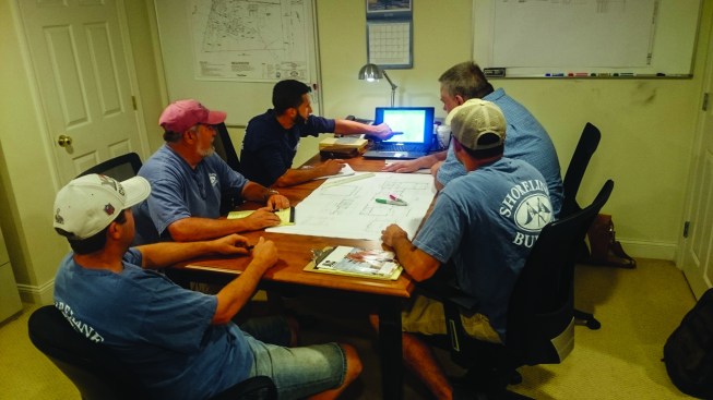 The architect and the crew  then broke down the details of this particular project, underscoring  the most critical areas for accomplishing the high level of performance.