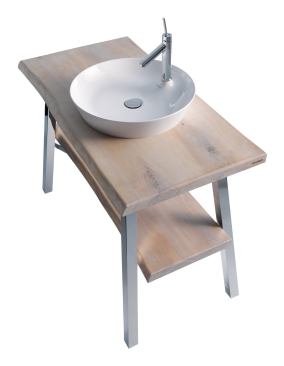 The Cape Cod collection comprises basins, vanities, and bathtubs with a relaxing coastal feel.