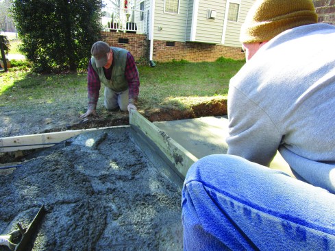 Choose concrete with a 4-inch slump for flatwork.