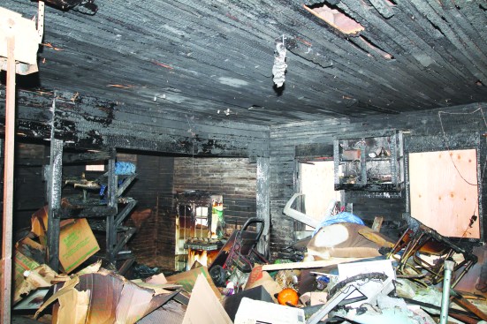 It destroyed most of the family's stored belongings.