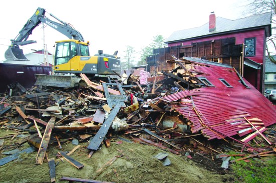 The demo work was completed within a week, with an excavator doing the bulk of the work in one morning.