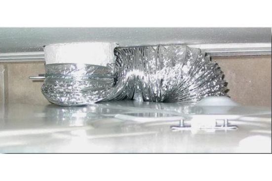 Squashed Dryer Vents are pretty common. How long do you think this Dryer takes to dry a load of clothes?