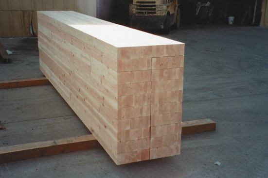 Unlike sawn lumber, glulam beams are uniform and straight.