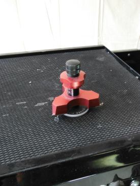 This scriber uses a blade instead of a pencil and works great on finishes a pencil won’t mark or for breaking through the finish or veneer to prevent chipping during the cut. The body is precision machined from aluminum and has a replaceable plastic non-marring cap on it to prevent it from damaging delicate surfaces. The quality of the machining on the Thingamejig is simply amazing – though I have to admit, not many carpenters will pay the $80 it costs to get one of these tools.