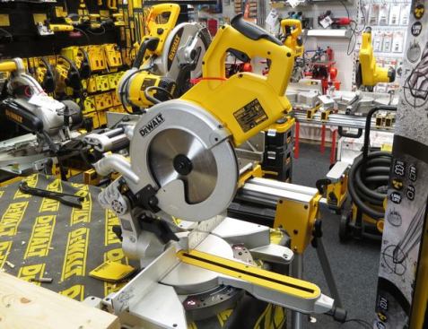 This DWS778 is descended from a much older Elu miter saw that continues to be popular in Europe (Milwaukee sells a similarly configured saw there, including an 
M18 cordless model). Elu 
invented the plunge router in 1951 and was acquired by Black & Decker in 1984. DeWalt’s first plunge router was a rebranded Elu.