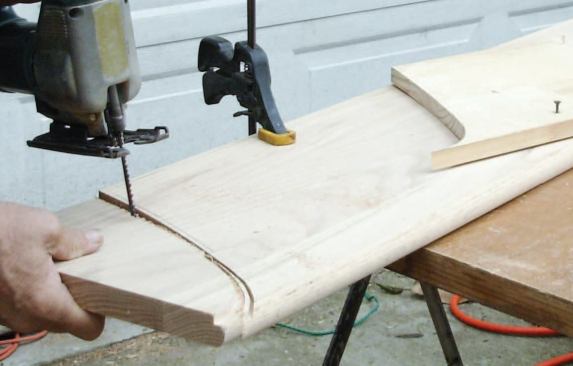 Repeat for Treads: Cutting away the waste.