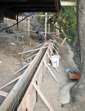 Form for engineered grade beam