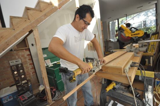 Biscuits are a finish carpenter’s secret weapon. We’ve loved this DeWalt Plate Jointer (Biscuit Jointer). Anytime two board butt we typically biscuit the joint.