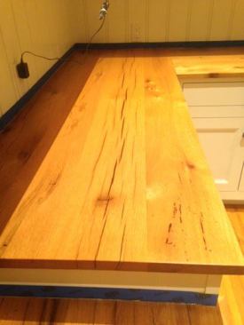 Checks filled and sanded.