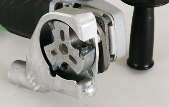 The Paint Shaver's triangular blades can remove unwanted paint from the faces and butts of clapboards at the same time.