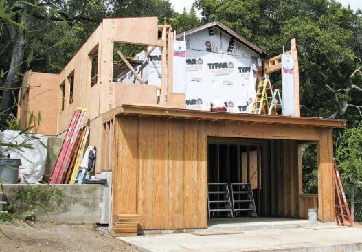 With the new foundation in place, framing continues.