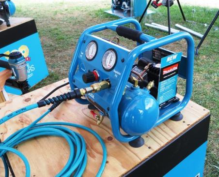 Early this year Makita introduced a compact compressor (AC001) plus a couple of larger models. Light and quiet, the AC001 weighs 23.1 pounds and produces only 72 decibels. It has a 1-gallon tank and produces .45 cfm at 90 psi. The motor is rated at 1.6 amps and the maximum pressure is 125 psi. Features include an oil-less pump, ball valve petcock, regulator, and dual air gauges. Price: $180-190. COO: Japan.