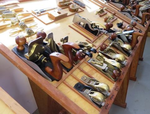 Some spoke shaves, scraping planes, and drool-worthy hand planes here.