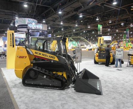 One of many skid steers on display at the show.