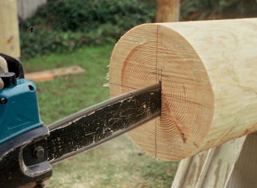 Keep pushing down and inward, stopping the plunge when it's about 2 inches deeper than the height of the anchor.