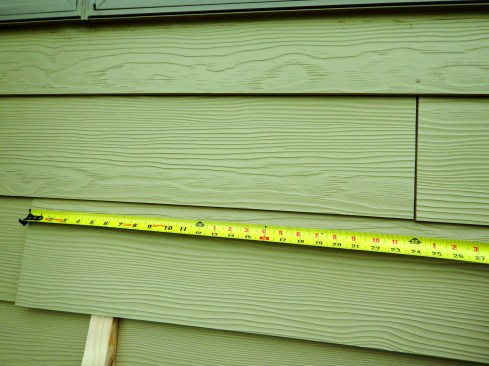 Butt joints should land over studs, but these were offset 24 inches over 16-inch on-center framing, so many of the ends were inadequately supported.