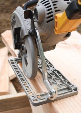 DeWalt made the DWS535's arm stronger by building it from unusually thick metal.