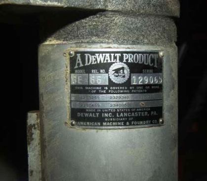 Badge from 1955 model; at this time the tools were made in Lancaster, PA (courtesy of Kevin Looker)