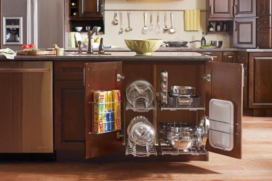 MasterBrand's Andy Wells says the company is actively looking into ways to improve the manner in which cabinets deliver their contents to the user. This Gourmet Super Cabinet from the Diamond product line helps improve storage, organization, and access.